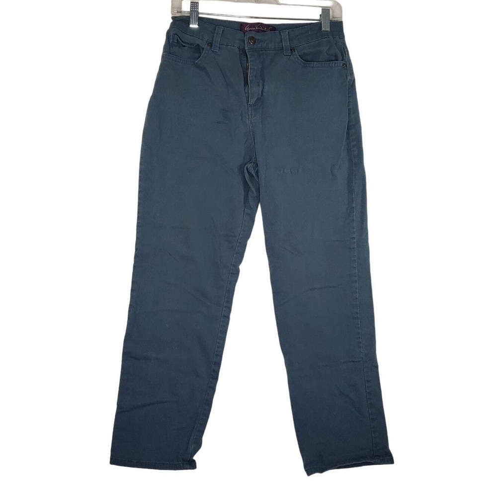 Gloria Vanderbilt Amanda Blue Jeans Womens Size 10‎ Short Tapered Straight Leg